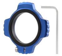 Entretoise de pédalier en alliage d'aluminium pour vélo - Rondelle de réglage de l'écart de 48,3 mm de diamètre, 7,4 à 11,7 mm d'épaisseur pour réparation de manivelle de vélo (A-bleu)