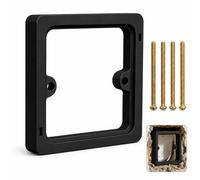 Entretoise de Prise Électrique 10mm, Boîtier d'Extension de Prise Standard pour Boîte Encastrable 1 Poste, Noir