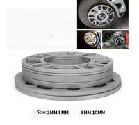 Entretoise de roue de voiture universelle en aluminium de 3 mm, 5 mm, 8 mm, 10 mm, moyeu de roue élargi modifié, joint de rég~3292