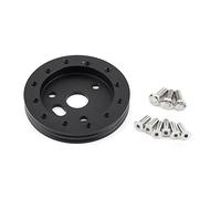 Entretoise de roue universelle 89x13mm en alliage d'aluminium pour moyeux de volants supérieurs Grant Forever Sharp à 6 trous(le noir)