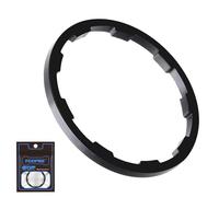 Entretoise de volant d'inertie de vélo - Rondelle d'engrenage argentée, bague de réglage de cassette, entretoise d'alignement de moyeu, rondelle de casque de vélo | Cale d'engrenage argentée de précis