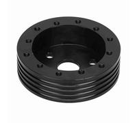 Entretoise de Volant en Aluminium Durable, Adaptateur de Moyeu 1 Pouce pour Roues à 5 Trous et 6 Trous, adapté à Grant (Black)