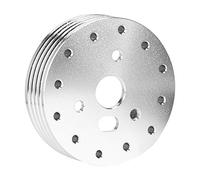 Entretoise de Volant en Aluminium Durable, Adaptateur de Moyeu 1 Pouce pour Roues à 5 Trous et 6 Trous, adapté à Grant (Silver)
