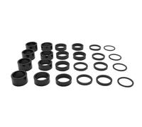 Entretoise Direction Alu Noir 11-8-28.6 (Boite Contient 4x2mm-6x5mm-6x10mm-4x15mm-4x20mm)