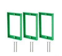 Entretoise électrique jaune de 6,35 mm, rallonge de boîte unique fabriquée en ABS résistant à la chaleur, compatible avec diverses boîtes pour interrupteur et prise de courant (vert 3)