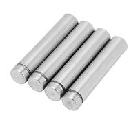 Entretoise en Verre Publicitaire, 4 Pièces en Acier Inoxydable 12 * 60/12 * 80mm Support d'Entretoise en Verre Creux pour Clou Publicitaire (12 * 60mm)