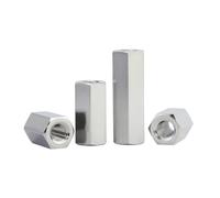Entretoise femelle-hexagonale en acier inoxydable 304, écrou de raccordement for tige longue, boulon M2,5, M3, M4, M5, M6, M8, M10, M12(30mm,M4 (10pcs))