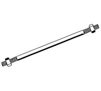 Entretoise filet acier zingué bichromaté + 2 écrous TORBEL - G6162