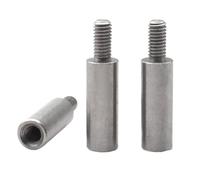 Entretoise filetée à une extrémité en acier inoxydable 304, pilier d'espacement rond M2-M8 for le montage de carte mère PCB(4mm,M2.5 (4mm)-10pcs)