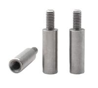 Entretoise filetée à une extrémité en acier inoxydable 304, pilier d'espacement rond M2-M8 for le montage de carte mère PCB(20mm,M2.5 (4mm)-10pcs)