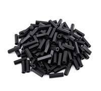 Entretoise hexagonale à tête plate en Nylon, filetage femelle M4, colonne de Support filetée de 5 à 9mm for projets de quincaillerie de bricolage, 100 pièces(M4x7mm)