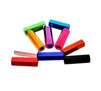 Entretoise hexagonale en alliage d'aluminium M4 M5 M6, goujon hexagonal, écrou à vis, manchon fileté femelle, piliers de colonne hexagonale à Double passage(Rose Red,M4x25x7(5pcs))