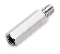 Entretoise hexagonale en laiton for colonne, écrou, vis, entretoise for carte mère en acier inoxydable 303, vis à tête simple, filetage externe, goujon hexagonal, 10 pièces(M3*6+6)