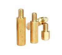Entretoise Hexagonale En Laiton M3, 5 À 20 Pièces, Pilier Cuivre, Colonne De Carte Mère, Support Panneau, Goujon, Écrou, Vis Boulon(9mm 20pcs,M3 thread 6mm)