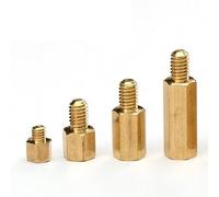 Entretoise hexagonale en laiton, Vis à tête filetée for pilier, entretoise de circuit imprimé et carte mère, for projets bricolage en électronique(70mm 5pcs,M5 (Thread 7mm))