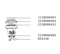 Entretoise moteur (repère 2230000405) Aspirateur (RS-2230000405 ROWENTA TEFAL)