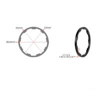 Entretoise Moyeu Vélo Alliage 7-11 Vitesses Réglage Cassette | Alliage 6061 , résistance pour usure, ajustement pour précis cassette 7-11 vitesses, finition noire