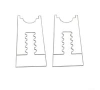 Entretoise murale réglable en acrylique pour pieds de canapé et meubles pour soutenir un positionnement fixe contre les murs (5 emplacements)