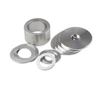 Entretoise non filetée M2-M5 en acier inoxydable | Douille de joint étendue creuse ronde 10 pièces(4.1xD7x1.5mm)