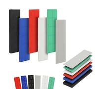 Entretoise Plastique 96 Pièces Cale Fenetre 100 x 28 mm x 1 à 6 mm Cales en Plastique Pour Montage de Fenêtre Pose de Carrelage, Multicolore