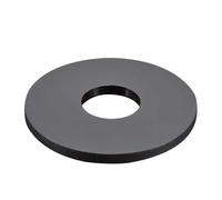 Entretoise plate en nylon multicolore, rondelle en plastique, joint torique, vis, joint M2 M2.5 M3 M4 M5 M6 M8 M10 M12~M18, entretoise isolante en nylon(Black,M16x30x3(20Pcs))