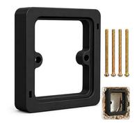 Entretoise pour Prise Électrique 20mm, Cadre d'Extension de Boîtier d'Encastrement Standard pour Prise ou Interrupteur Simple, Noir Durable