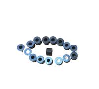 Entretoise ronde en ABS M3 M4 noir ou blanc, rondelle d'espacement ronde creuse en Nylon Non fileté, 50 pièces(Black colour,3MM_M3)