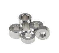 Entretoise ronde en alliage d'aluminium, rondelles plates en acier inoxydable, 5/20 pièces, bague en aluminium, rondelle plate en aluminium, entretoise ronde sans filetage, longueur 2 mm - 30 mm