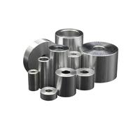 Entretoise ronde en alliage d'aluminium, rondelles plates en acier inoxydable, 5 pièces, coussinet plat en alliage d'aluminium, bague épaisse, joint d'étanchéité, entretoise de vis,(8.2X16,H28 (5PCS))