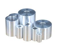 Entretoise ronde en alliage d'aluminium, rondelles plates en acier inoxydable, diamètre 28 mm, joint de bague en aluminium, rondelle plate, manchon d'arbre métallique,