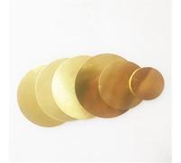 Entretoise ronde en alliage d'aluminium, rondelles plates en acier inoxydable, disque de plaque ronde en laiton H62, joint en laiton, diamètre 10 mm ~ 200 mm, épaisseur 0,5 mm-3 mm.