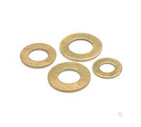 Entretoise ronde en alliage d'aluminium, rondelles plates en acier inoxydable, joints plats en laiton massif et cuivre, anneaux lisses, rondelles de fixation