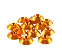 Entretoise ronde en alliage d'aluminium, rondelles plates en acier inoxydable, M2 M2.5 M3 M3.5 M4 M5 M6, tête fraisée en laiton, rondelle conique, joint plat, pièces de bricolage