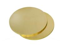 Entretoise ronde en alliage d'aluminium, rondelles plates en acier inoxydable, plaque circulaire en laiton H62, épaisseur 0,5 à 3 mm, feuille de cuivre fine, joint en laiton