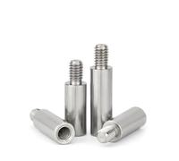 Entretoise ronde filetée en acier inoxydable 304 M2 M2.5 M3 M4 M5 M6 M8 M10, colonne à tête unique, mâle vers femelle, for circuit imprimé(M3x5mm-4mm(10pcs))