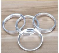 Entretoise Roue Anneaux Moyeu En Aluminium Anneaux Centraux Moyeu Alésage Roue 56.6-60.1, 56.6-67.1, 56.6-72.6, 56.6-73.1mm 4 Pièces/ensemble Cales Kit D'Élargissement(56.6-60.1mm)