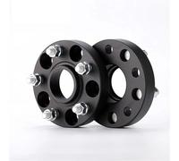 Entretoise roue Compatible avec Q5 PCD 5X112 CB 66.6 M14X1.5 2 pièces en aluminium forgé noir entretoises de roue adaptateur de moyeu cales d'espacement de remplacement(2PCS 12MM)