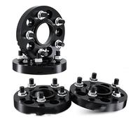 Entretoise Roue Pour Range Pour Rover Evoque LR2 Pour Volvo S60 Pour Jaguar E-Pace I-Pace Pour PoleStar 2/4pcs Adaptateur D'entretoise Roue PCD 5x108 CB 63.4 M14x1.5(4pcs 25mm-BK)