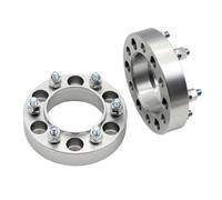 Entretoise Roue Pour Toyota Pour 4Runner FJ/Land Pour Cruiser Pour Tundra LC100 Hilux Fortuner 30/35/38 Mm PCD 6 X 139,7 106 Mm Adaptateur D'entretoise Roue 6 Pattes(2PCS 30mm Silver)
