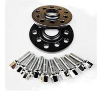 Entretoise Roue Pour VW Adaptateur D'entretoise Roue Voiture | 2 Pièces 10mm/12mm/15mm 5X100X112 CB 57.1MM M14 * 1.5 Écrou De Cosse Entretoises Roues(Black-10mm)