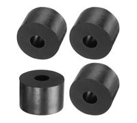 Entretoise SOURCING MAP 4Pcs 30mm OD 10mm ID 20mm Haut Entretoises Rond Anti-Vibration Rondelle en Caoutchouc Épaisses