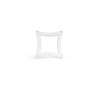 Entretoise support VESA universel de 30 mm compatible avec écrans Samsung Odyssey G95C, HP, MSI et Dell - Adaptateur séparateur pour bras de moniteur VESA 75 x 75 et 100 x 100 ABS (blanc, 75 mm)