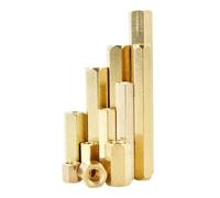 Entretoises de carte mère en laiton, vis d'espacement de goujon de support de carte hexagonale, boulons de piliers PCB femelles en cuivre M2 M2.5 M3 M4 M5 M6 entretoise(19mm (20Pcs))