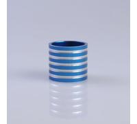 Entretoises de casque de vélo de 30 mm, pour tige de fourche de vélo de route, joints de tube de direction en alliage d'aluminium, rondelles 28,6 mm ID, cales d'espacement de cadre de vélo (bleu)