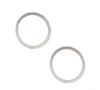 Entretoises de casque de vélo en acier de 0,3 mm - Rondelles de fourche de 28,6 mm - Cales de tige de 3,8 cm - Anneaux de réglage pour casque de vélo - Anneaux de réglage en métal argenté - Ensemble