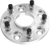 entretoises de moyeu Moyeu de roue en alliage d'aluminium élargissant l'entretoise 5x4.25 PCD 5x108 63.4mm pour Ford pour les entretoises mise au point(1pcs 25mm Silver)