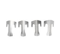 Entretoises de Plaque chauffante pour Barbecue, antirouille, universelles, en Acier Inoxydable, faciles à Installer, pour barbecues au Charbon Weber Kettle, Lot de 4 pièces
