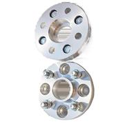 entretoises de roue 2 adaptateurs entretoises roue aluminium 4x100 | 4x3,94" 56,6CB | Filetage M12 x 1,5 | pour Fiat pour Punto 2012 2013 2014 2015 2016 2017 2018(Silver 25mm)