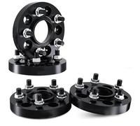 Entretoises De Roue À Centrage Par Moyeu Pour Jantes Forgées Pour GAC Pour Empow, Entraxe 5x108, Alésage Central 59,5 Mm, Filetage M12x1,25 Entretoises Elargisseur De Voie(Noir 4 pièces,25mm)