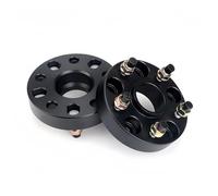 Entretoises de roue Adaptateur d'entretoises de roue 2 pièces, pour Alfa pour Romeo 147/156/164/4C/GT/GTV/pour SPIDER pour FIAT 500L(2PCS 25mm Black)
